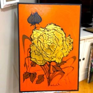 Oil and encaustic on canvas,33x23inches,signedSchultz